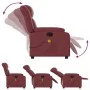 Massage-Sessel, verstellbar, aus Kunstleder in Weinrot. von , Sessel - Ref: Foro24-373571, Preis: 206,69 €, Rabatt: %
