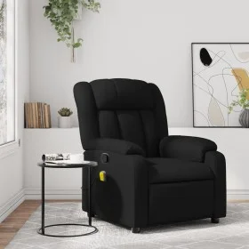 Sillón de masaje reclinable cuero sintético negro de , Sillones - Ref: Foro24-373567, Precio: 224,01 €, Descuento: %