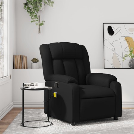 Sillón de masaje reclinable cuero sintético negro de , Sillones - Ref: Foro24-373567, Precio: 224,21 €, Descuento: %