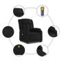 Sillón de masaje reclinable cuero sintético negro de , Sillones - Ref: Foro24-373567, Precio: 224,21 €, Descuento: %