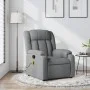 Sillón reclinable de masaje de tela gris claro de , Sillones - Ref: Foro24-373586, Precio: 220,12 €, Descuento: %