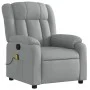 Sillón reclinable de masaje de tela gris claro de , Sillones - Ref: Foro24-373586, Precio: 220,12 €, Descuento: %