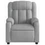 Sillón reclinable de masaje de tela gris claro de , Sillones - Ref: Foro24-373586, Precio: 220,12 €, Descuento: %