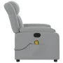 Sillón reclinable de masaje de tela gris claro de , Sillones - Ref: Foro24-373586, Precio: 220,12 €, Descuento: %