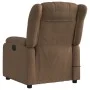 Sillón reclinable con masaje de tela marrón by , Armchairs - Ref: Foro24-373590, Price: 236,87 €, Discount: %