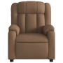 Sillón reclinable con masaje de tela marrón de , Sillones - Ref: Foro24-373590, Precio: 238,47 €, Descuento: %