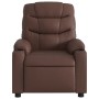 Sillón de masaje reclinable cuero sintético marrón de , Sillones - Ref: Foro24-374142, Precio: 232,43 €, Descuento: %