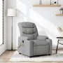 Sillón reclinable de masaje de tela gris claro de , Sillones - Ref: Foro24-374156, Precio: 265,53 €, Descuento: %