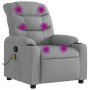 Sillón reclinable de masaje de tela gris claro de , Sillones - Ref: Foro24-374156, Precio: 270,41 €, Descuento: %