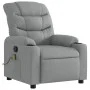 Sillón reclinable de masaje de tela gris claro de , Sillones - Ref: Foro24-374156, Precio: 265,53 €, Descuento: %