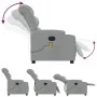 Sillón reclinable de masaje de tela gris claro de , Sillones - Ref: Foro24-374156, Precio: 265,53 €, Descuento: %