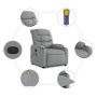 Sillón reclinable de masaje de tela gris claro de , Sillones - Ref: Foro24-374156, Precio: 270,41 €, Descuento: %