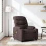 Sillón de masaje reclinable de tela marrón oscuro de , Sillones - Ref: Foro24-374161, Precio: 270,16 €, Descuento: %
