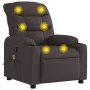 Sillón de masaje reclinable de tela marrón oscuro de , Sillones - Ref: Foro24-374161, Precio: 270,16 €, Descuento: %