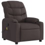 Sillón de masaje reclinable de tela marrón oscuro de , Sillones - Ref: Foro24-374161, Precio: 275,29 €, Descuento: %