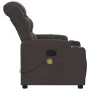 Sillón de masaje reclinable de tela marrón oscuro de , Sillones - Ref: Foro24-374161, Precio: 270,16 €, Descuento: %