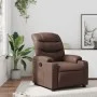 Sillón reclinable de cuero sintético marrón by , Armchairs - Ref: Foro24-374135, Price: 254,39 €, Discount: %