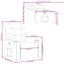 Sillón reclinable de cuero sintético marrón de , Sillones - Ref: Foro24-374135, Precio: 210,78 €, Descuento: %
