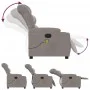 Sillón de masaje reclinable de tela gris taupé de , Sillones - Ref: Foro24-374163, Precio: 245,62 €, Descuento: %
