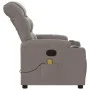 Sillón de masaje reclinable de tela gris taupé de , Sillones - Ref: Foro24-374163, Precio: 245,62 €, Descuento: %