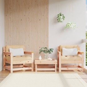 Sillones de jardín 2 unidades madera maciza de pino de , Sofás modulares de exterior - Ref: Foro24-825492, Precio: 92,01 €, D...