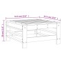 Taburete de jardín madera maciza de pino de , Sofás modulares de exterior - Ref: Foro24-825618, Precio: 51,72 €, Descuento: %