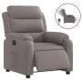 Sillón reclinable eléctrico tela gris taupé de , Sillones - Ref: Foro24-3204964, Precio: 283,95 €, Descuento: %