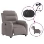 Sillón reclinable eléctrico tela gris taupé de , Sillones - Ref: Foro24-3204964, Precio: 283,95 €, Descuento: %