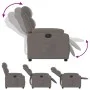 Sillón reclinable eléctrico tela gris taupé de , Sillones - Ref: Foro24-3204964, Precio: 283,95 €, Descuento: %