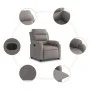 Sillón reclinable eléctrico tela gris taupé de , Sillones - Ref: Foro24-3204964, Precio: 283,95 €, Descuento: %