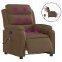 Sillón reclinable de masaje eléctrico tela marrón de , Sillones - Ref: Foro24-3204972, Precio: 307,72 €, Descuento: %