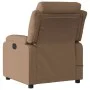 Sillón reclinable de masaje eléctrico tela marrón de , Sillones - Ref: Foro24-3204972, Precio: 307,72 €, Descuento: %