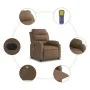 Sillón reclinable de masaje eléctrico tela marrón de , Sillones - Ref: Foro24-3204972, Precio: 307,72 €, Descuento: %
