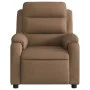 Sillón reclinable de masaje eléctrico tela marrón de , Sillones - Ref: Foro24-3204972, Precio: 307,72 €, Descuento: %