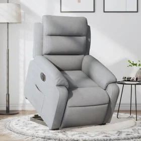 Sillón eléctrico reclinable elevable de tela gris claro by , Armchairs - Ref: Foro24-3205004, Price: 378,55 €, Discount: %