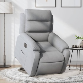 Sillón eléctrico reclinable elevable de tela gris claro de , Sillones - Ref: Foro24-3205004, Precio: 346,57 €, Descuento: %