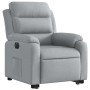 Sillón eléctrico reclinable elevable de tela gris claro de , Sillones - Ref: Foro24-3205004, Precio: 346,57 €, Descuento: %