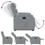 Sillón eléctrico reclinable elevable de tela gris claro by , Armchairs - Ref: Foro24-3205004, Price: 378,55 €, Discount: %