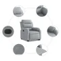 Sillón eléctrico reclinable elevable de tela gris claro by , Armchairs - Ref: Foro24-3205004, Price: 378,55 €, Discount: %