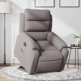 Sillón eléctrico reclinable elevable de tela gris taupe de , Sillones - Ref: Foro24-3205012, Precio: 365,03 €, Descuento: %