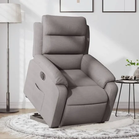Sillón eléctrico reclinable elevable de tela gris taupe de , Sillones - Ref: Foro24-3205012, Precio: 365,03 €, Descuento: %