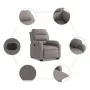 Sillón eléctrico reclinable elevable de tela gris taupe de , Sillones - Ref: Foro24-3205012, Precio: 365,03 €, Descuento: %