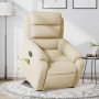 Sillón de masaje eléctrico reclinable elevable tela crema de , Sillones - Ref: Foro24-3205025, Precio: 343,99 €, Descuento: %