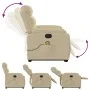 Sillón de masaje eléctrico reclinable elevable tela crema de , Sillones - Ref: Foro24-3205025, Precio: 388,56 €, Descuento: %