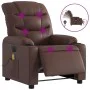 Sillón de masaje reclinable eléctrico cuero sintético marrón by , Armchairs - Ref: Foro24-3206594, Price: 301,82 €, Discount: %
