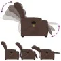 Sillón de masaje reclinable eléctrico cuero sintético marrón by , Armchairs - Ref: Foro24-3206594, Price: 301,82 €, Discount: %