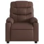 Sillón de masaje reclinable eléctrico cuero sintético marrón by , Armchairs - Ref: Foro24-3206594, Price: 301,82 €, Discount: %