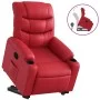 Sillón reclinable elevable cuero artificial rojo de , Sillones - Ref: Foro24-3206604, Precio: 311,66 €, Descuento: %