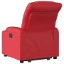Sillón reclinable elevable cuero artificial rojo de , Sillones - Ref: Foro24-3206604, Precio: 311,66 €, Descuento: %