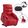 Sillón reclinable elevable cuero artificial rojo de , Sillones - Ref: Foro24-3206604, Precio: 289,88 €, Descuento: %